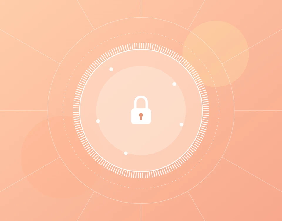 A padlock inside a closed ring